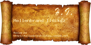 Hellenbrand Ildikó névjegykártya